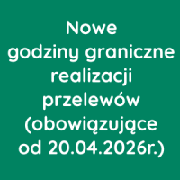 Nowe godziny graniczne realizacji przelewów