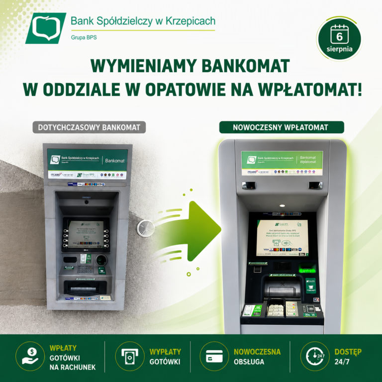 Nowy wpłatomat Oddział Opatów